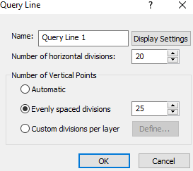 Query Line dialog